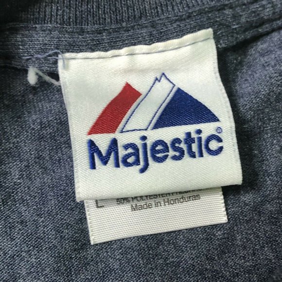 VTG NEW YORK METS AMERICAN FLAG SHIRT MAJESTIC - Picture 4 of 8